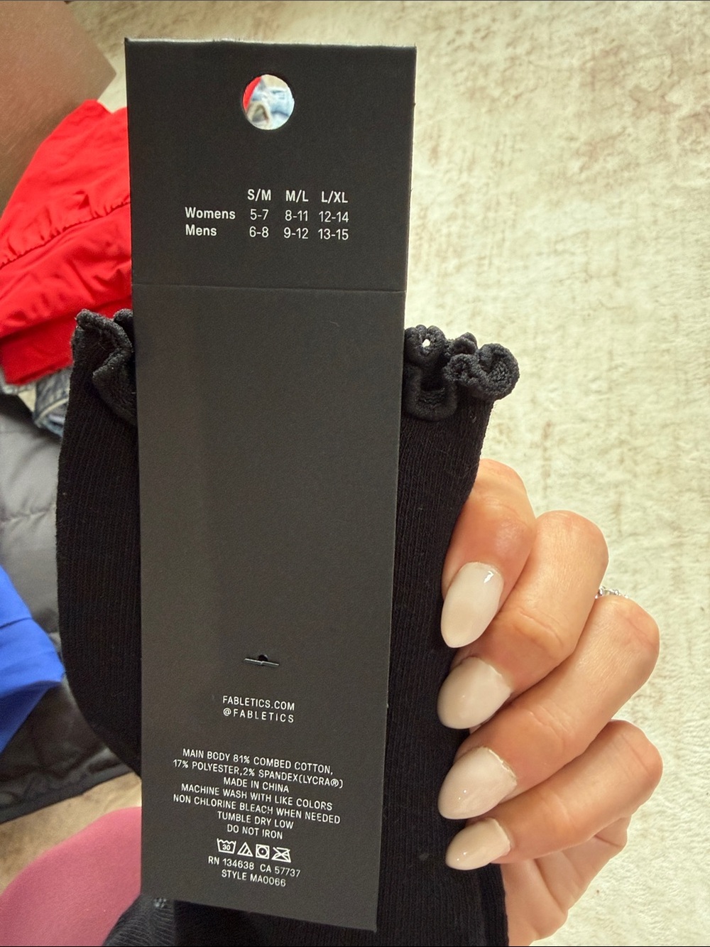 Fabletics ruffle sock - Picture 2 of 2